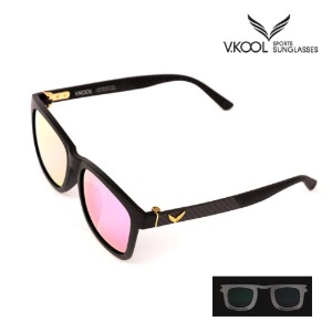 [V-KOOL] VK-2020 편광안경 블랙 핑크 (도수클립 포함) 한정판